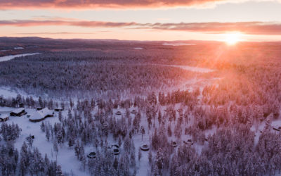 Winter vacation at Aurora Village Ivalo Finland