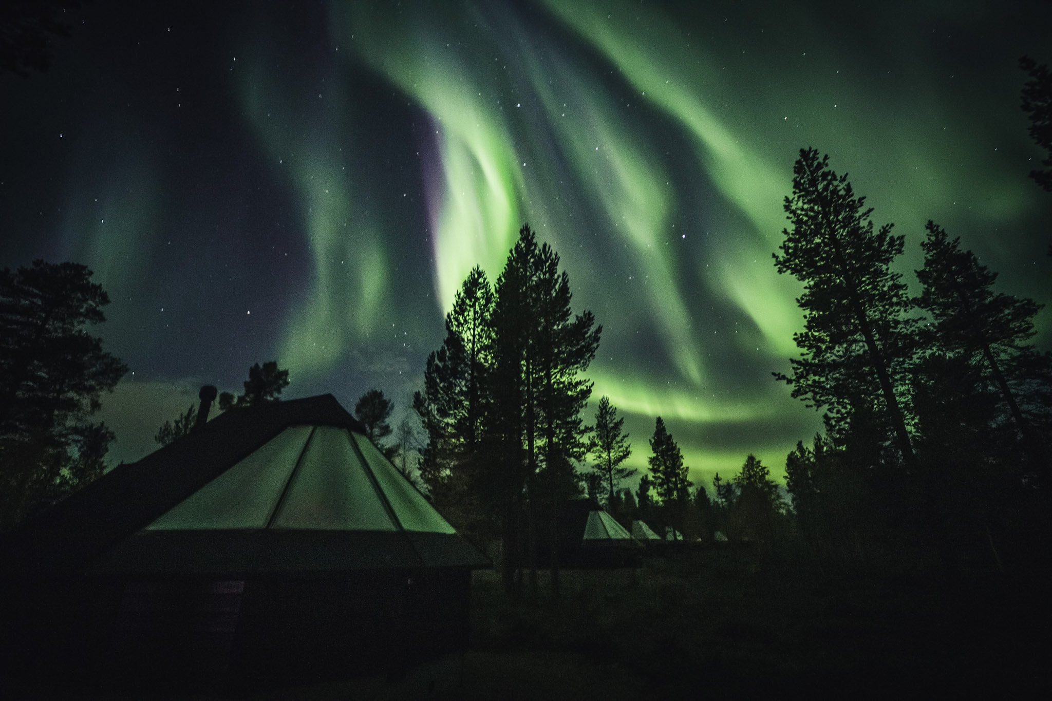 Aurora Cabin Northern Lights
