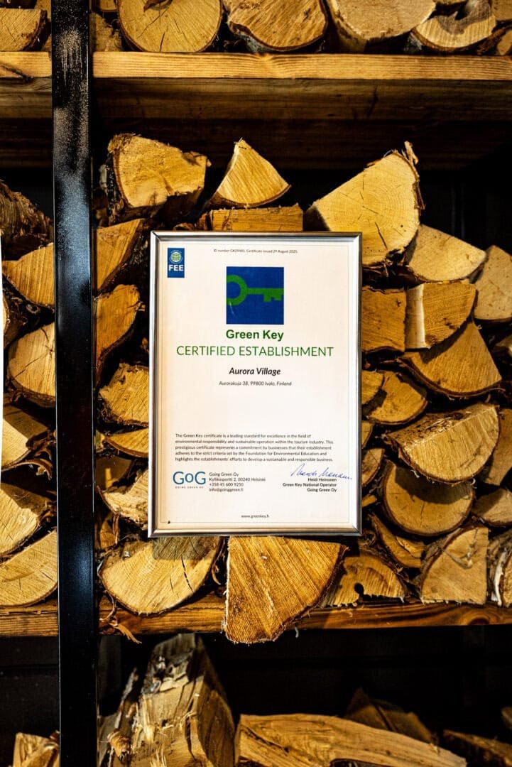 Aurora Village Green Key sustainable environmental certificate
