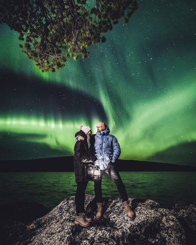 Northern Lights 27.09.2019 in Ivalo Lapland Finland photo by Alexander Kuznetsov / All About Lapland.