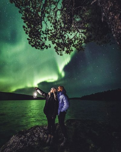 Northern Lights 27.09.2019 in Ivalo Lapland Finland photo by Alexander Kuznetsov / All About Lapland.